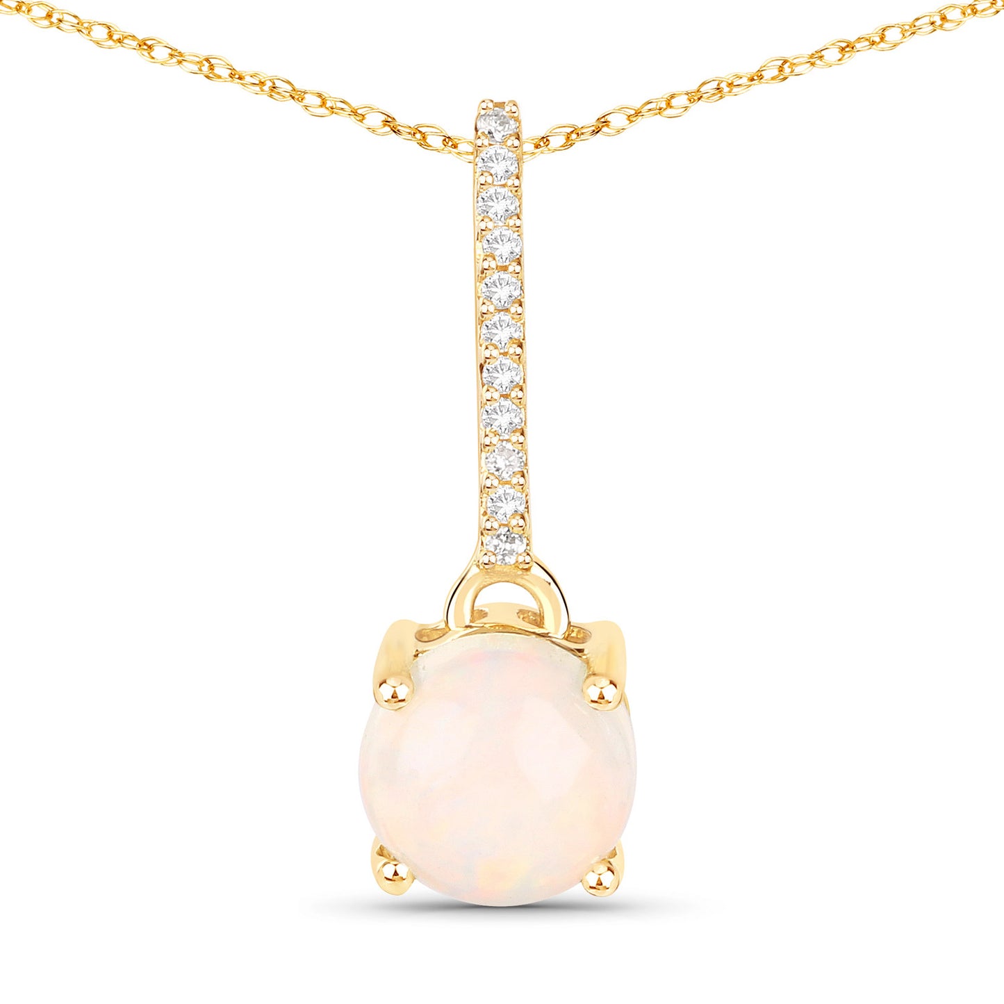 Ethiopian Opal Round Pendant