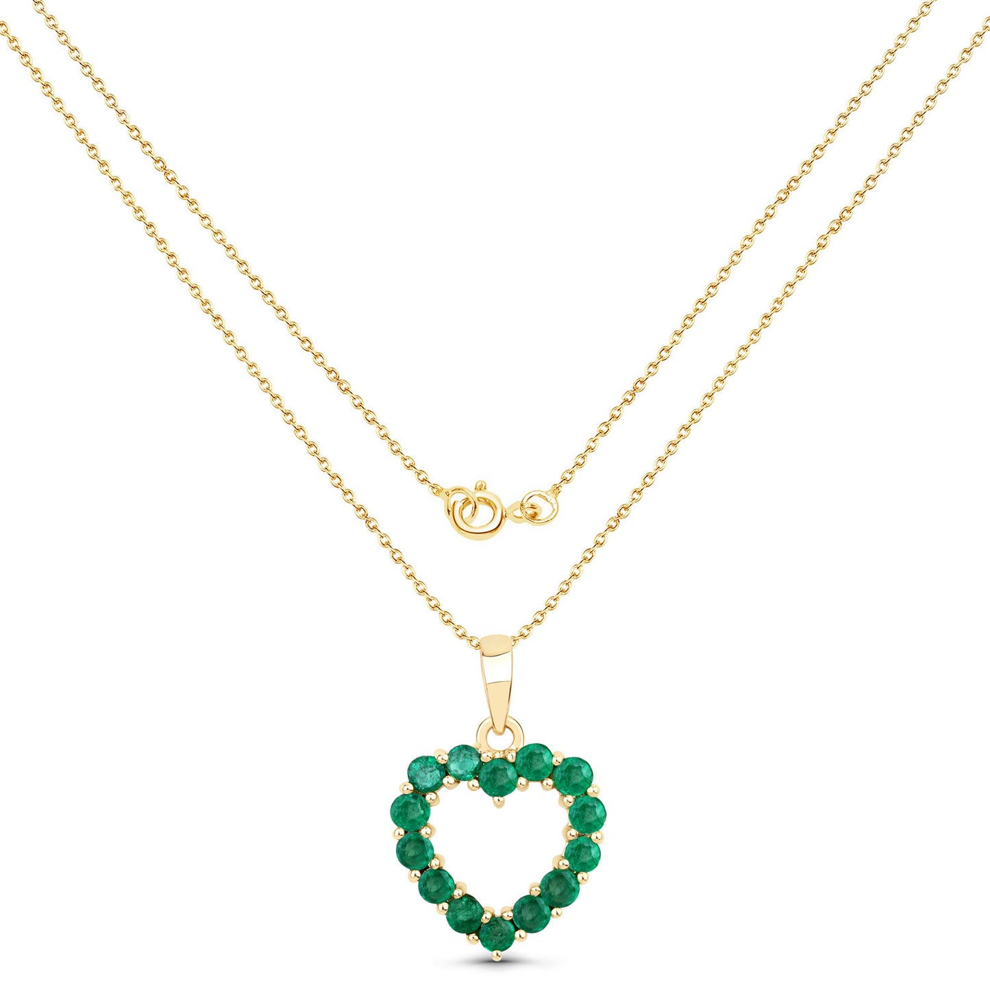 Zambian Emerald Heart Pendant