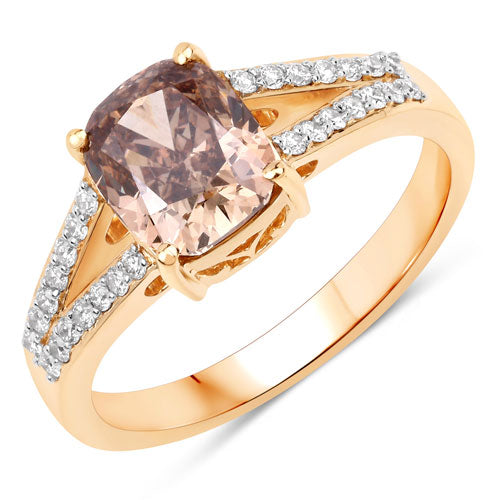 2.02 Carat Brown Diamond Ring