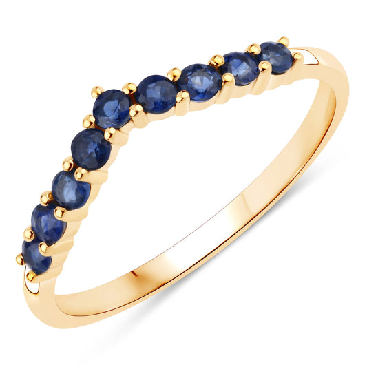 Blue Sapphire Round Ring