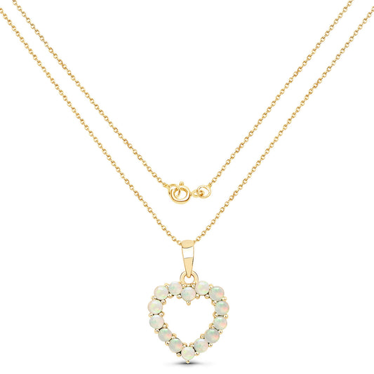 Ethiopian Opal Heart Pendant