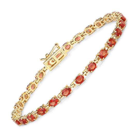 Orange Sapphire Bracelet