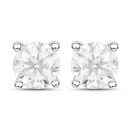 1.02 Carat White Diamond Earings