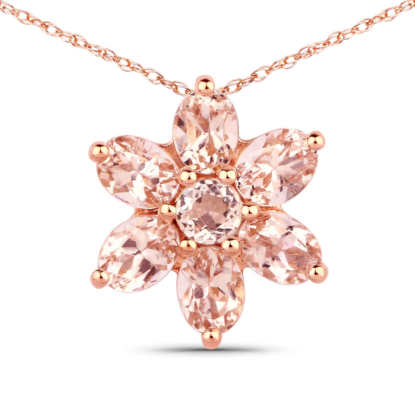 Morganite Star Pendant