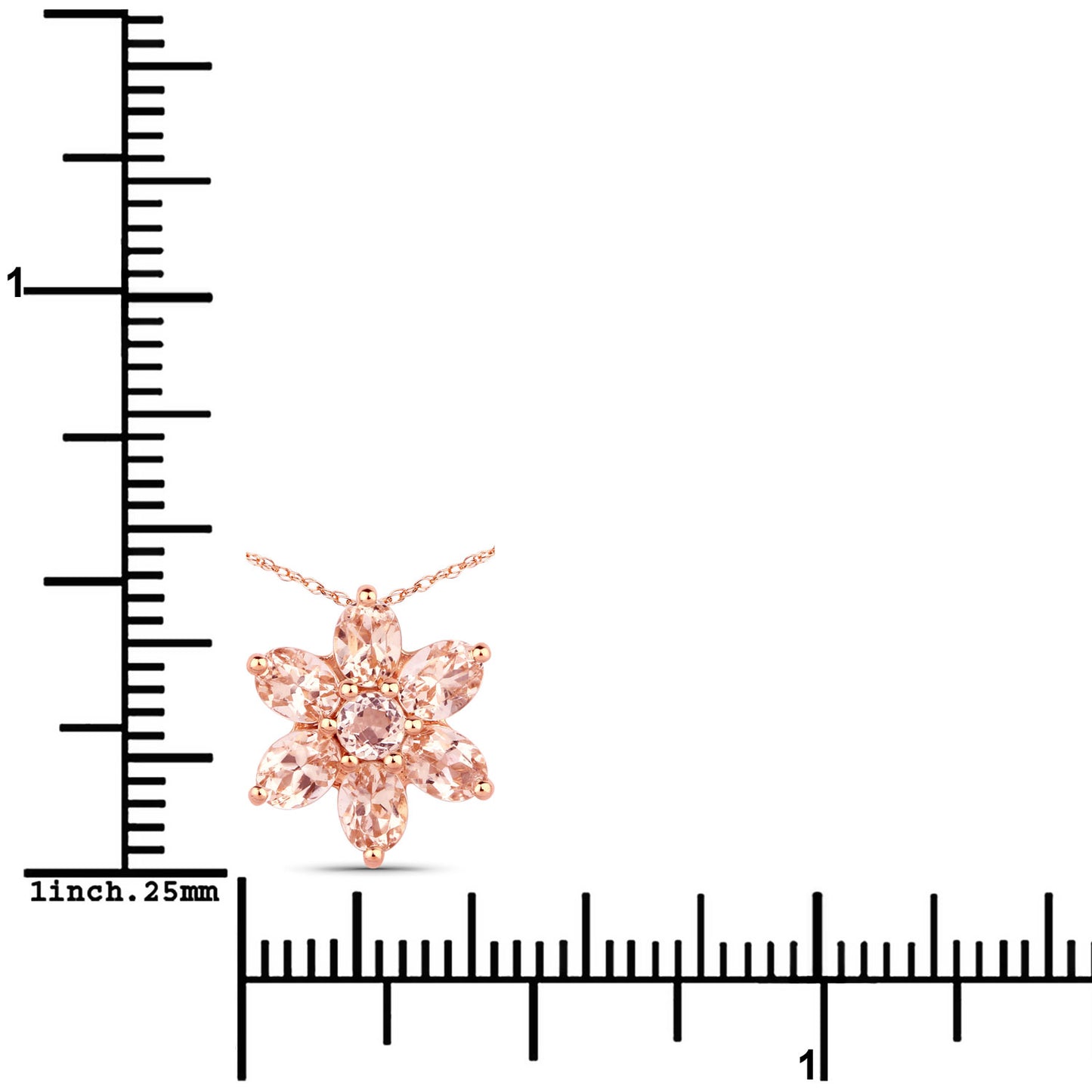 Morganite Star Pendant