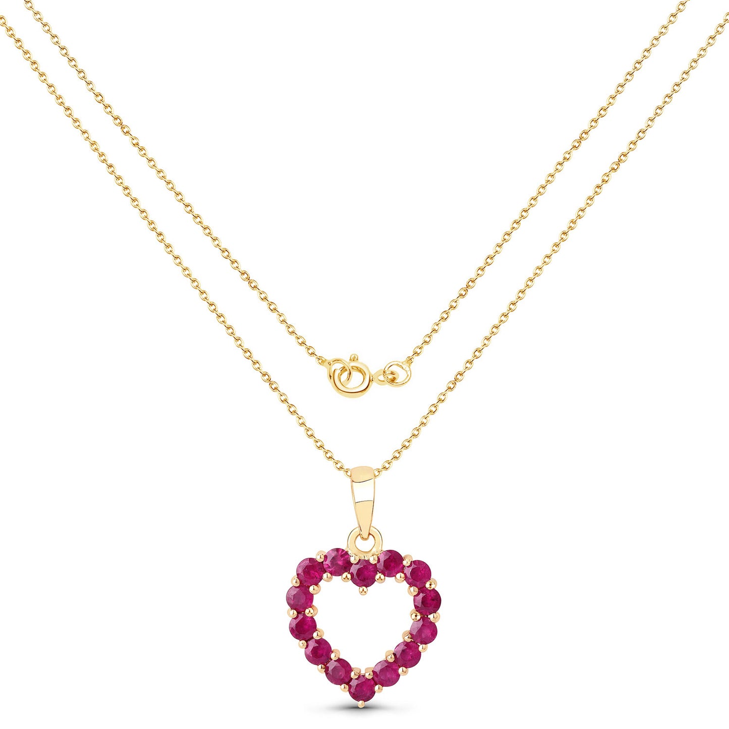 Ruby Heart Pendant