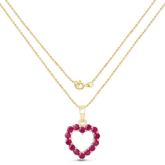 Ruby Heart Pendant