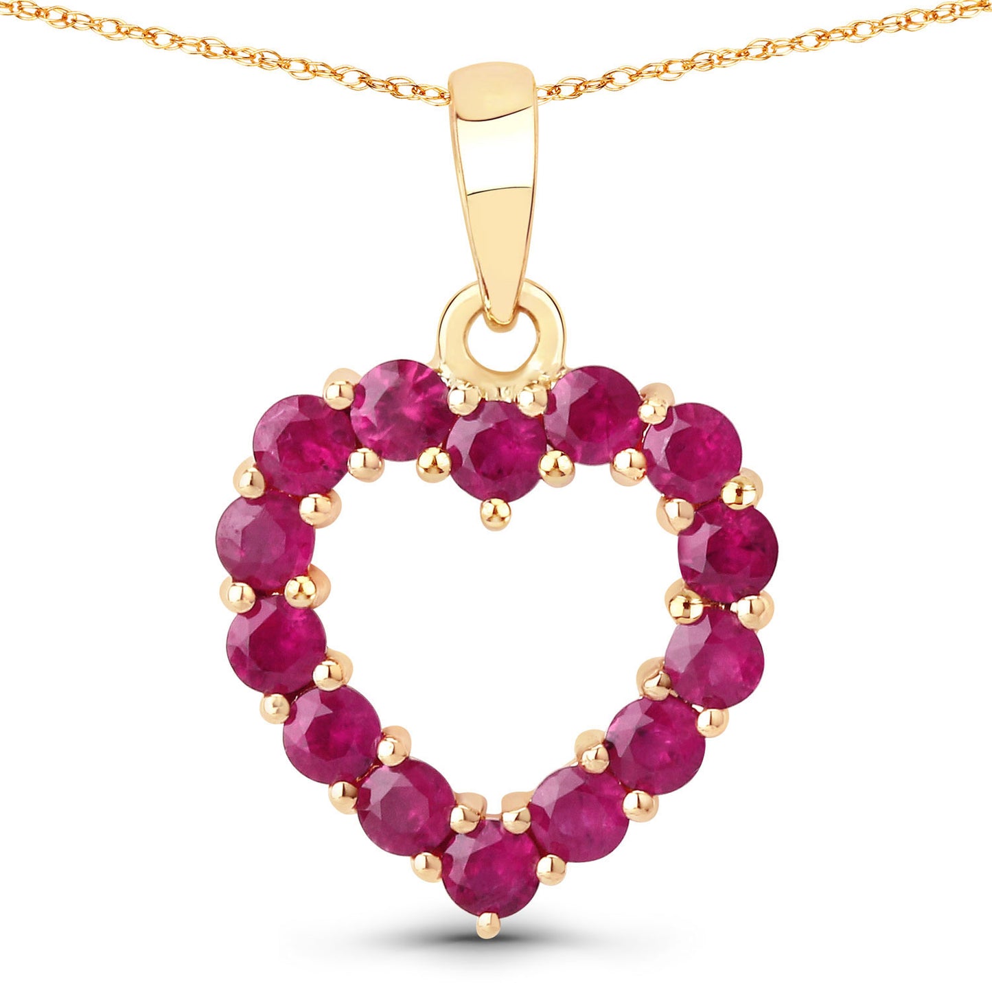 Ruby Heart Pendant